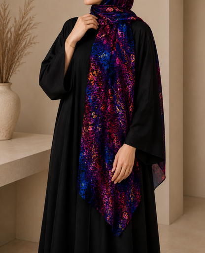 Midnight Prism Printed Stole