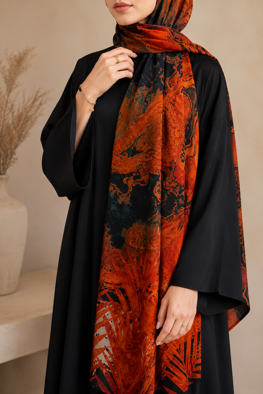 Lava Marble Printed Stole
