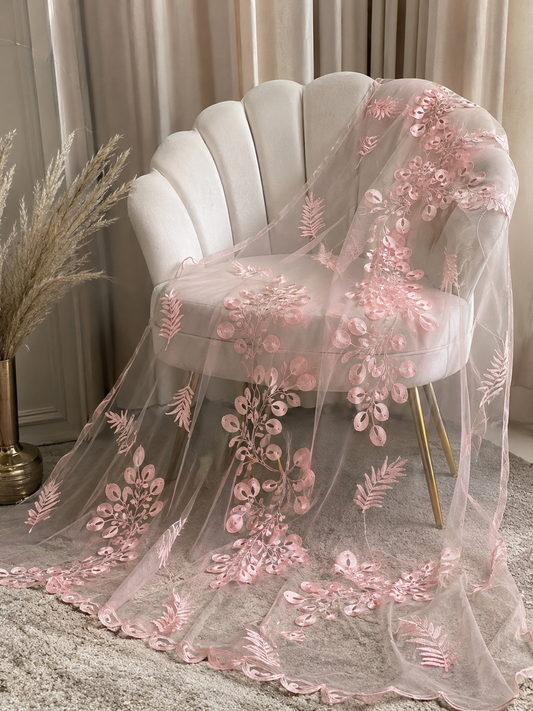 Luxury Pink Net Dupatta