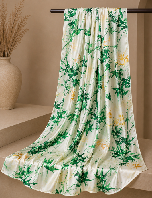 Emerald Bamboo Silk-Feel Stole